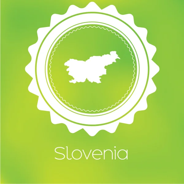 Mapa Del País Eslovenia — Foto de Stock