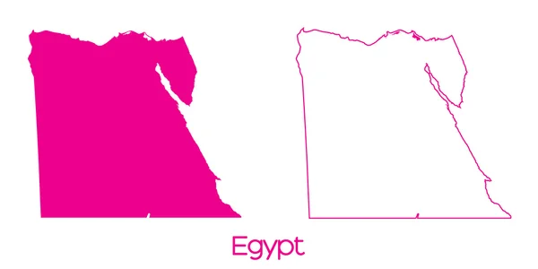 エジプトの国の地図 — ストック写真