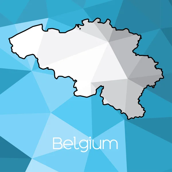 Χάρτη Της Χώρας Του Βελγίου — Φωτογραφία Αρχείου