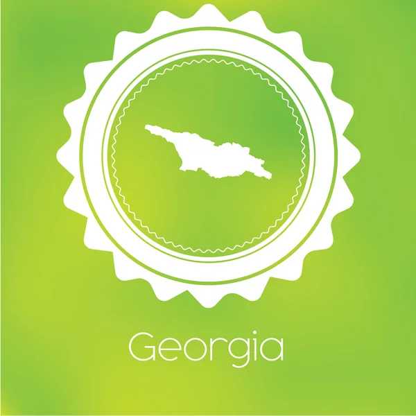 Map Country Georgia — Stock Photo, Image