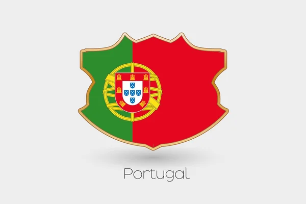ポルトガルの盾旗イラスト — ストック写真