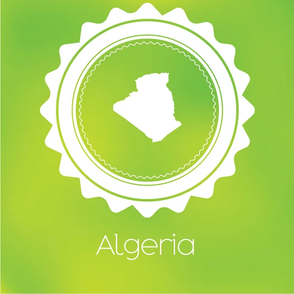 Térképen Ország Algéria — Stock Fotó