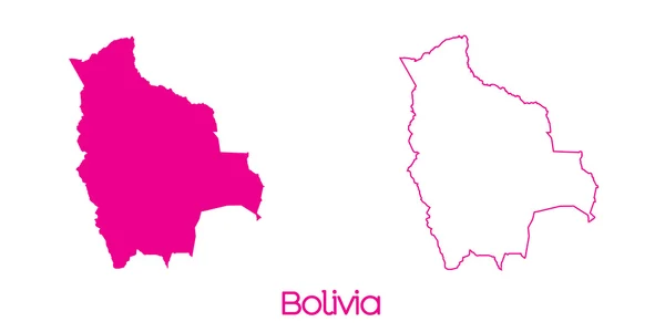 Une Carte Pays Bolivie — Photo