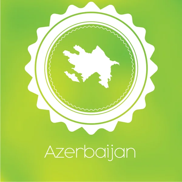 Una Mappa Del Paese Azerbaijan — Foto Stock