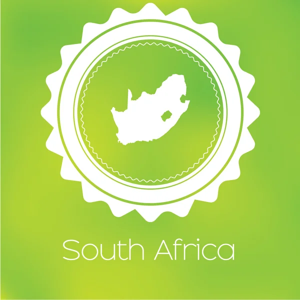 Una Mappa Del Paese Del Sud Africa — Foto Stock