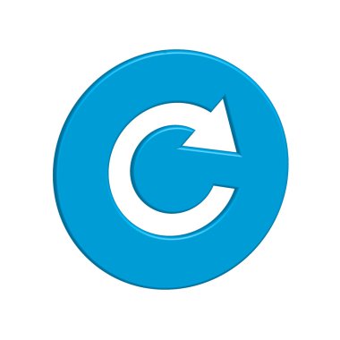 Bir arka plan üzerinde - yenileme izole bir simge tasarlamak