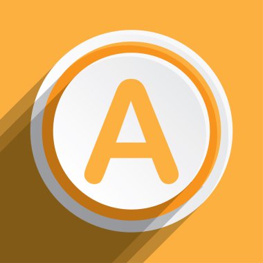 Simge illüstrasyon izole bir arka plan üzerinde - A