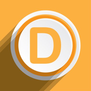 Simge illüstrasyon izole bir arka plan üzerinde - D