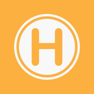 Simge illüstrasyon izole bir arka plan üzerinde - H