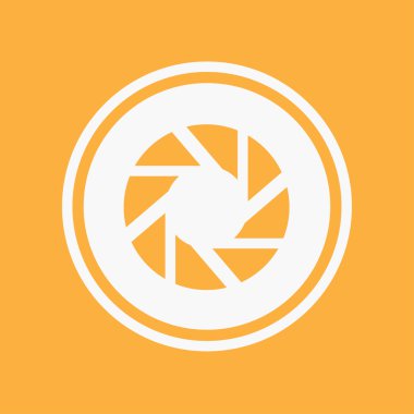 Simge illüstrasyon izole bir arka plan üzerinde - deklanşör