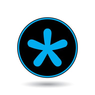 Simge illüstrasyon izole bir arka plan üzerinde - Blobbed yıldız