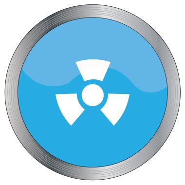 Arka plan - radyo aktif yuvarlak üzerinde izole simge tasarlamak