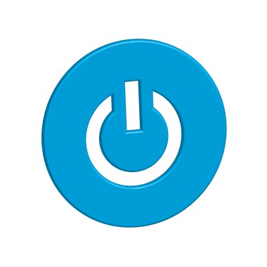 Bir arka plan üzerinde - güç izole simge tasarlamak