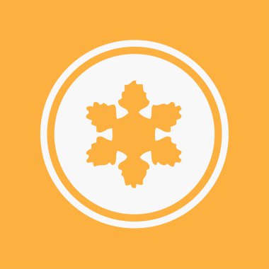 Simge illüstrasyon izole bir arka plan üzerinde - kar tanesi