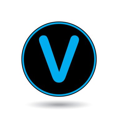 Simge illüstrasyon izole bir arka plan üzerinde - V