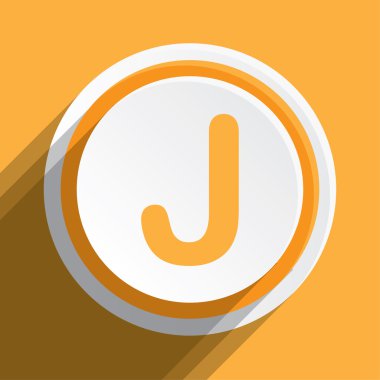 Simge illüstrasyon izole bir arka plan üzerinde - J