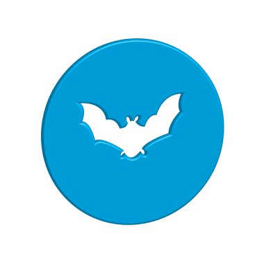 Bir arka plan üzerinde - yarasa izole simge tasarlamak