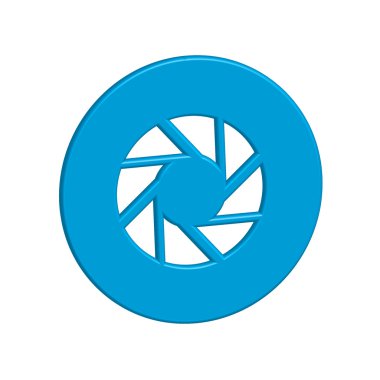 Simge illüstrasyon izole bir arka plan üzerinde - deklanşör