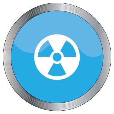 Simge illüstrasyon izole bir arka plan üzerinde - radyo aktif