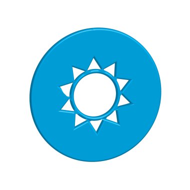 Bir arka plan üzerinde - güneş izole simge tasarlamak