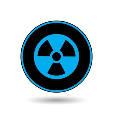 Simge illüstrasyon izole bir arka plan üzerinde - radyo aktif