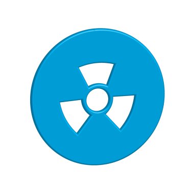 Arka plan - radyo aktif yuvarlak üzerinde izole simge tasarlamak