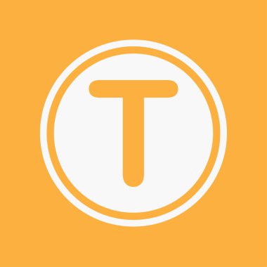 Simge illüstrasyon izole bir arka plan üzerinde - T