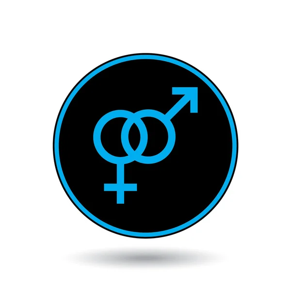 Ikon Illustration Isolerade Bakgrund Manliga Och Kvinnliga Symboler — Stockfoto