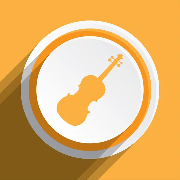 Ikon Illustration Isolerade Bakgrund Violin — Stockfoto