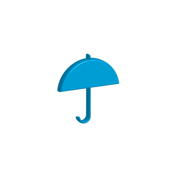 Bir Arka Plan Üzerinde Şemsiye Izole Bir Simge Tasarlamak — Stok fotoğraf