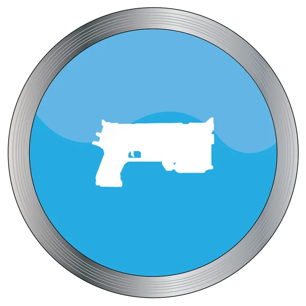 Icon Illustration Isolated Background Pistol — Stock Photo, Image