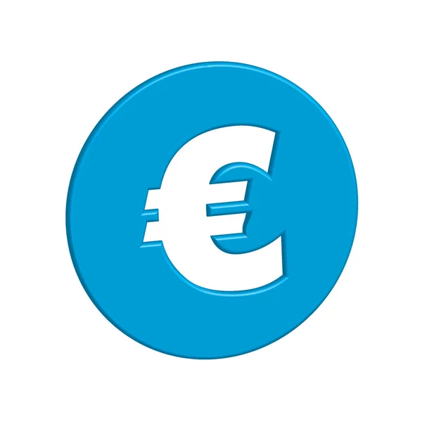 Una Ilustración Iconos Aislada Sobre Fondo Euro Sign — Foto de Stock
