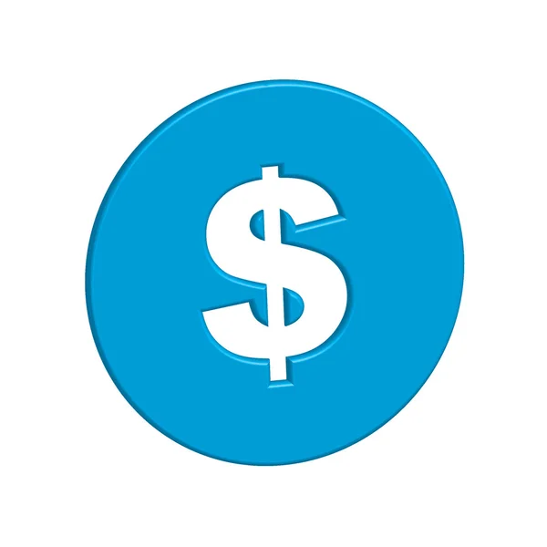 Ilustração de ícone isolado em um fundo - Sinal de dólar — Fotografia de Stock