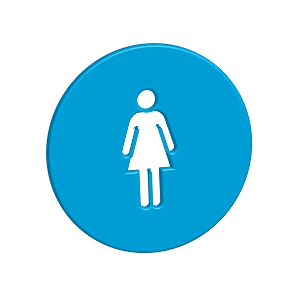 Icon Illustration Isolated on a Background - Woman — Stock Photo, Image