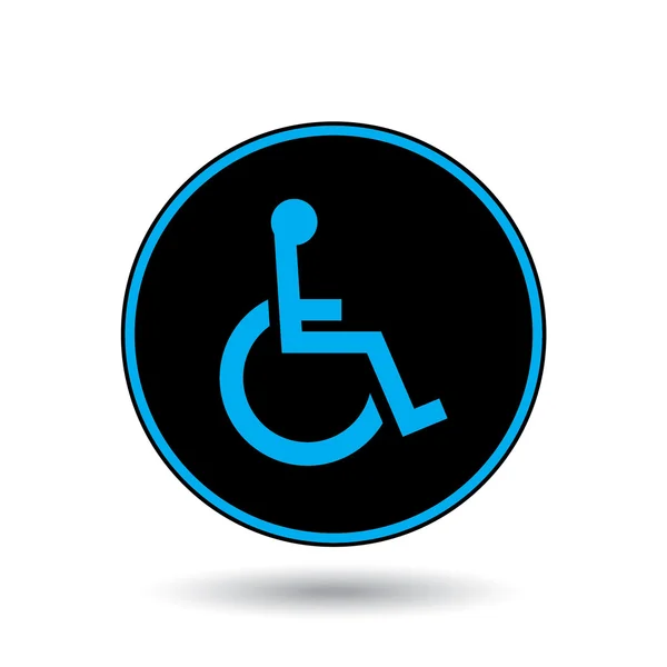Pictogram illustratie geïsoleerd op een achtergrond - rolstoel — Stockfoto