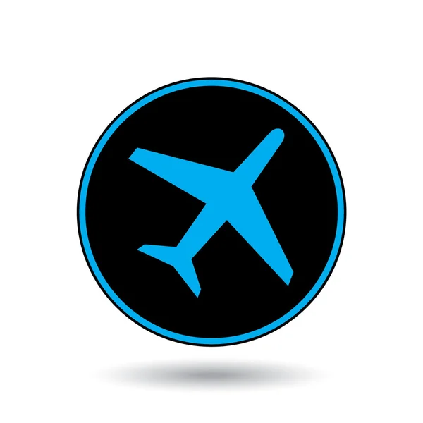 Icon Illustration Isolated on a Background - Plane — Stock Photo, Image