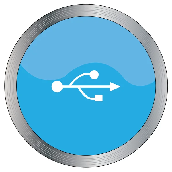 Icon Illustration Isolated on a Background - USB Universal Seria — Stock Photo, Image