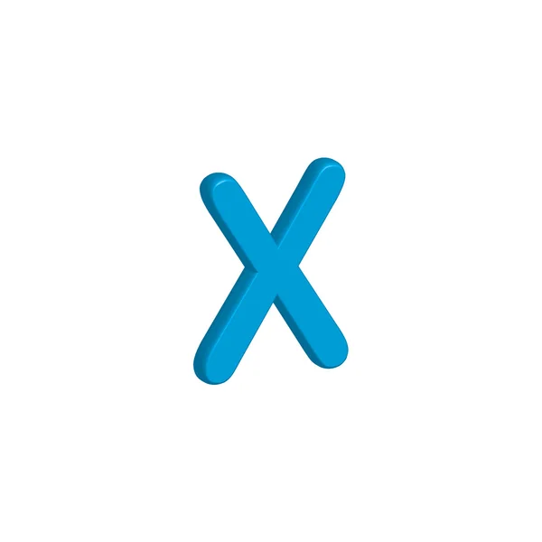 Icono Ilustración Aislado en un Fondo - X — Foto de Stock