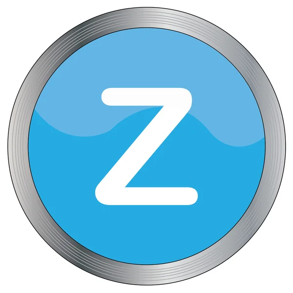 Bir arka plan üzerinde - Z izole simge tasarlamak — Stok fotoğraf