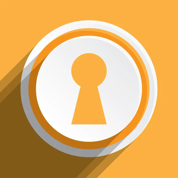 Icon Illustration Izolat pe un fundal - Keyhole — Fotografie, imagine de stoc