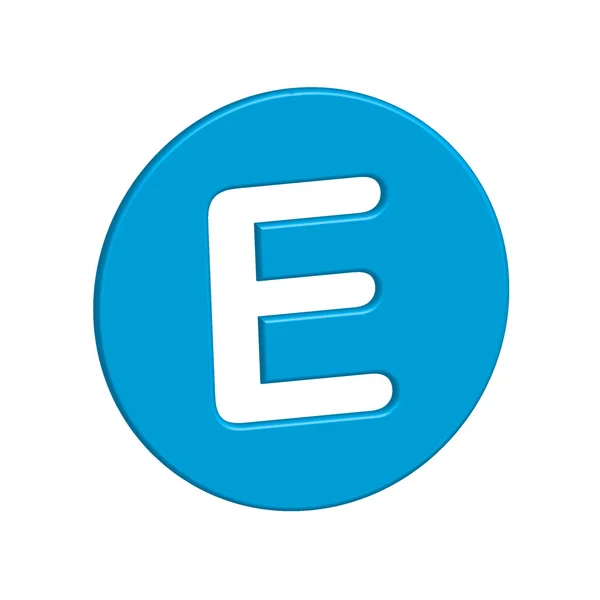 Illustration d'icône isolée sur un fond - E — Photo