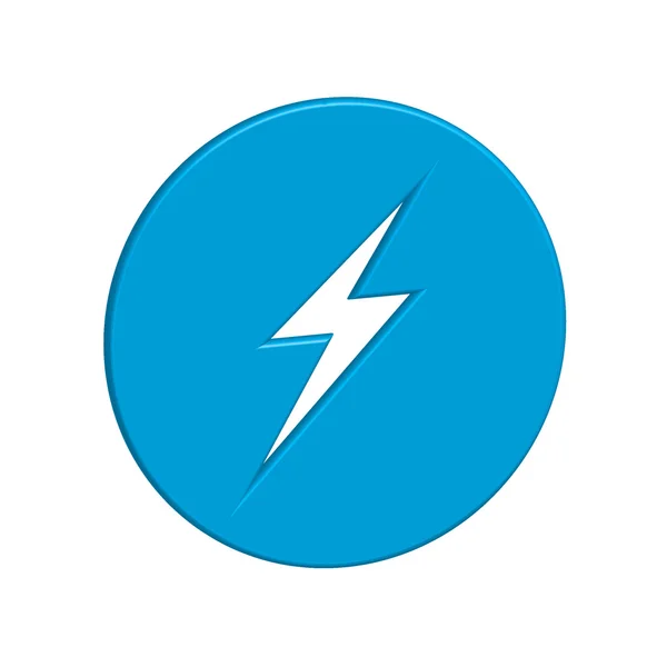 Ikon Illustration isolerade på en bakgrund - Lightning Bolt — Stockfoto