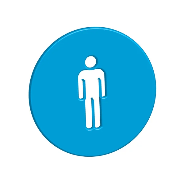 Icon Ilustração Isolado em um fundo - Homem — Fotografia de Stock