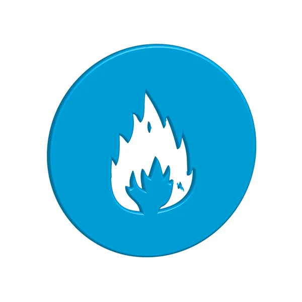 Ikona ilustrace izolované na pozadí - oheň — Stock fotografie