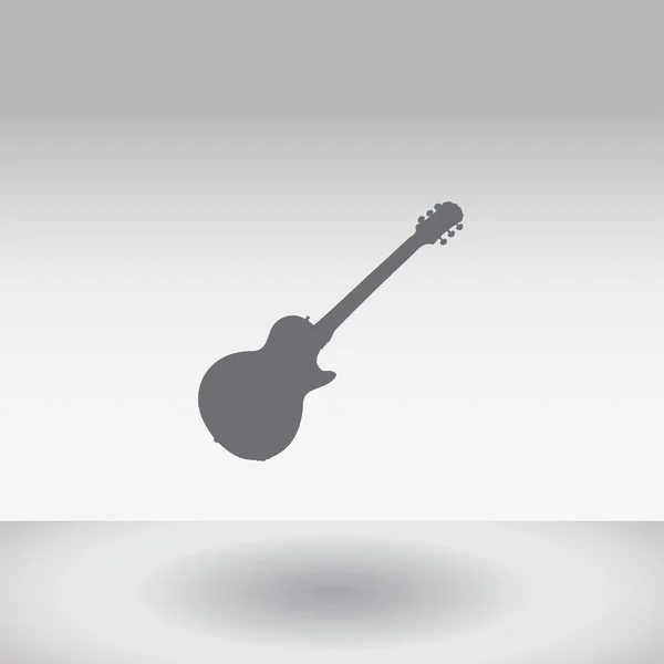 Icon Illustration isoliert auf einem Hintergrund - Gitarre — Stockfoto