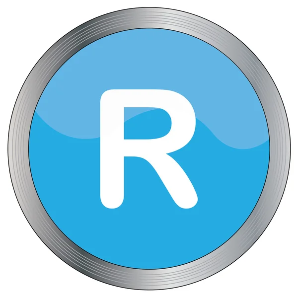 Icon Ilustração Isolado em um fundo - R — Fotografia de Stock