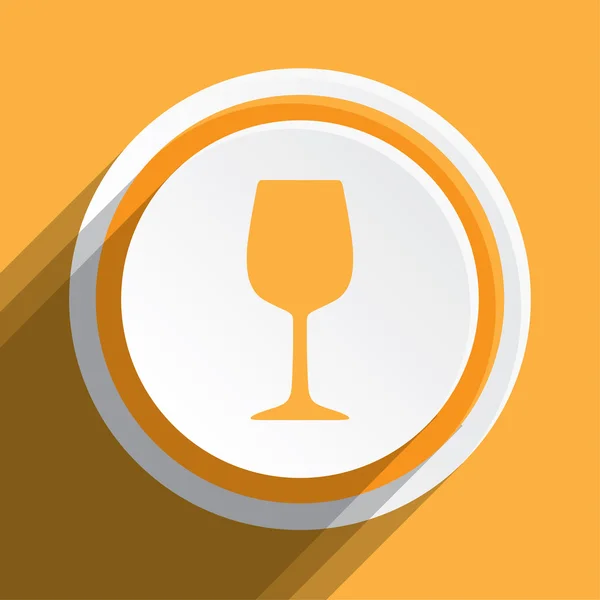 Icon Illustration Isolated on a Background - Wine Glass — Stock Photo, Image