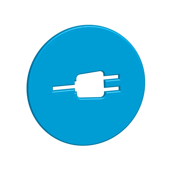 Pictogram illustratie geïsoleerd op een achtergrond - Plug — Stockfoto