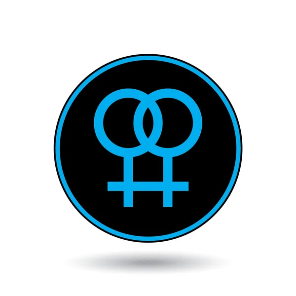 Ilustração de ícone isolado em um fundo - Lésbicas — Fotografia de Stock