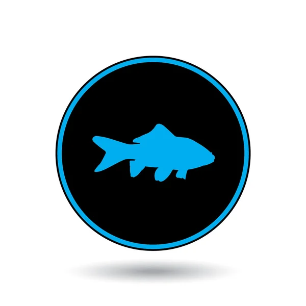 Ikona ilustracja na białym tle na tle - złota rybka — Zdjęcie stockowe